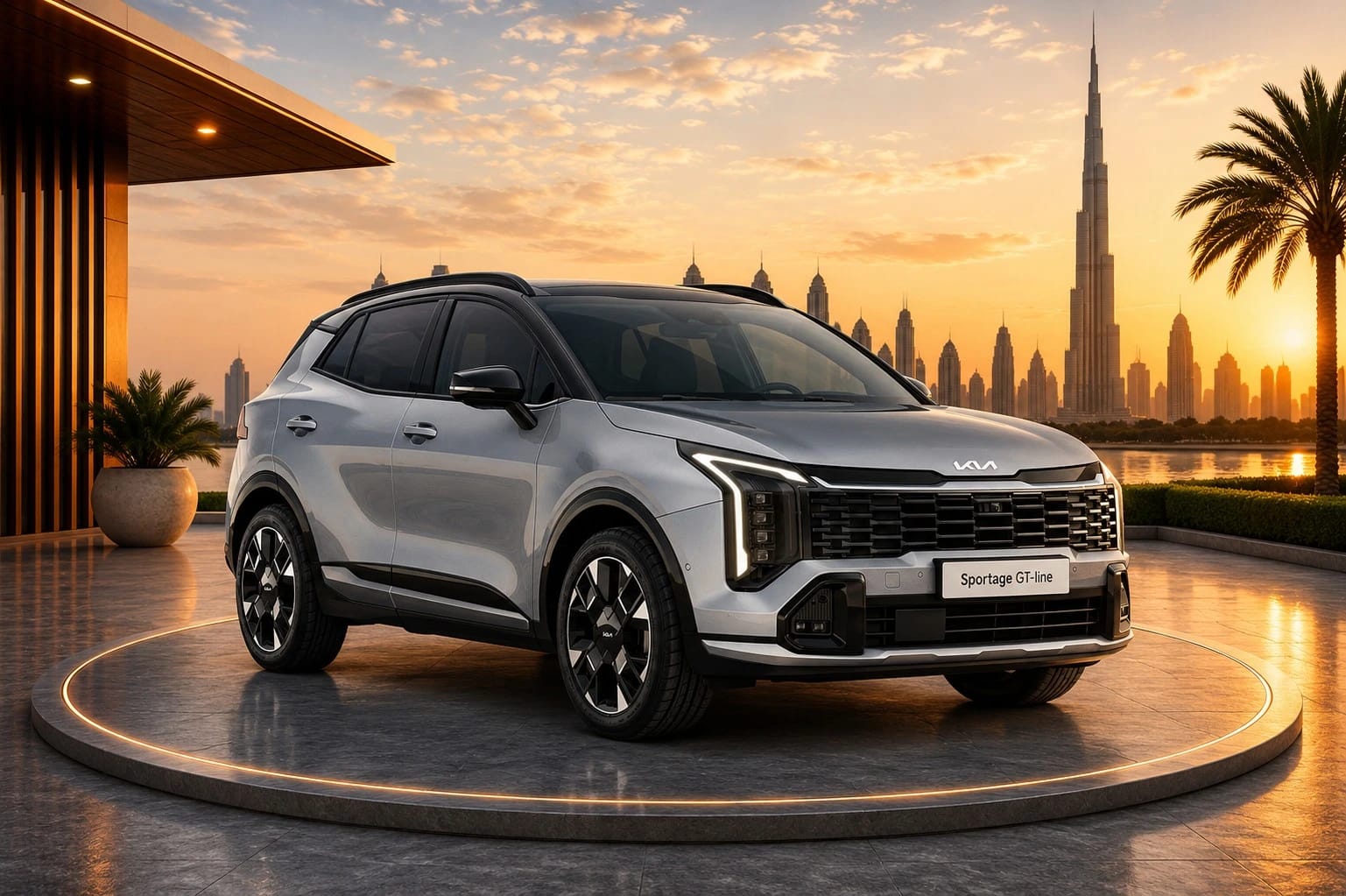 Kia Sportage SUV with room for six passengers and four bags