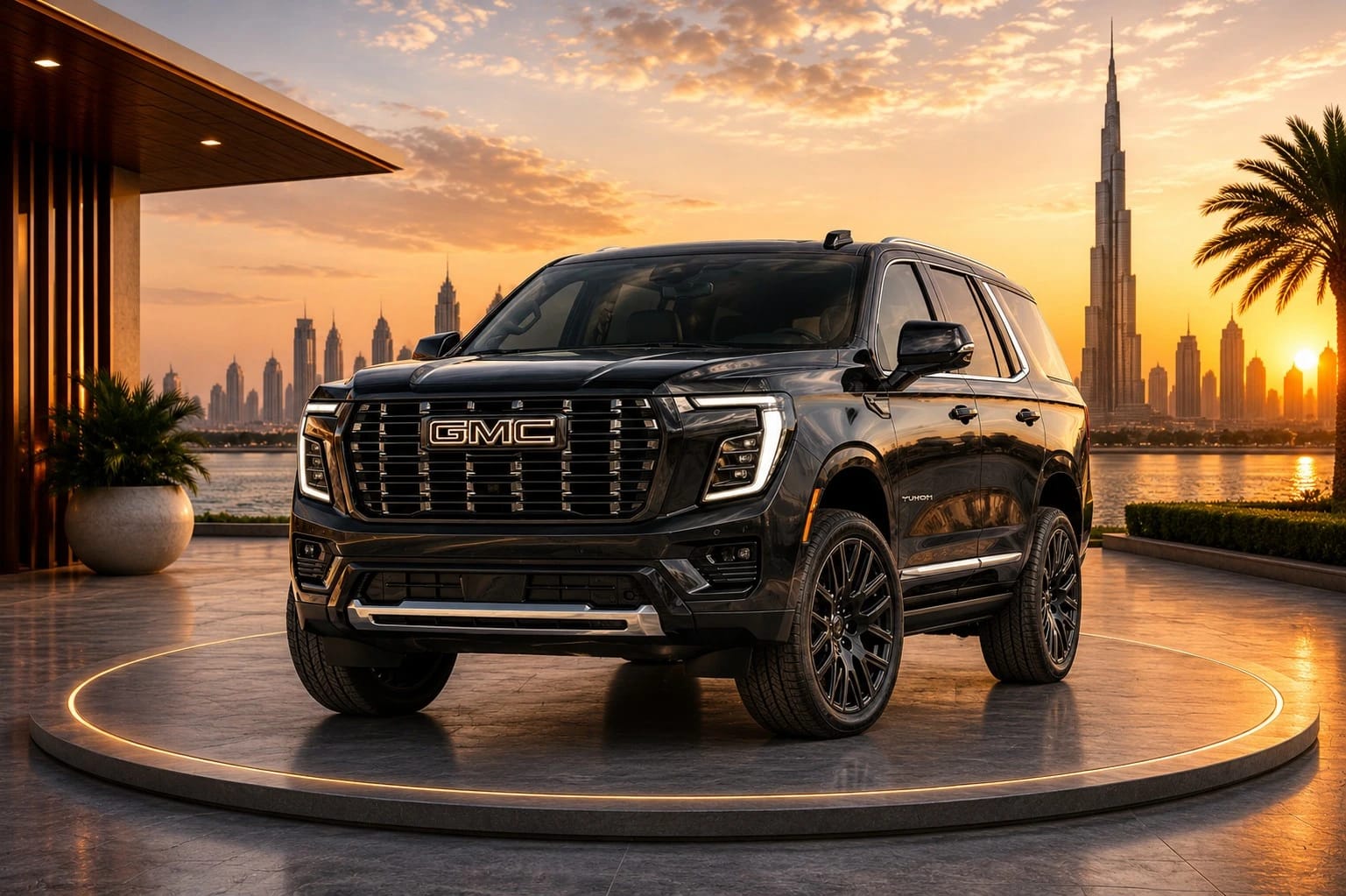 GMC SUV used for group bookings and family pick and drop journeys